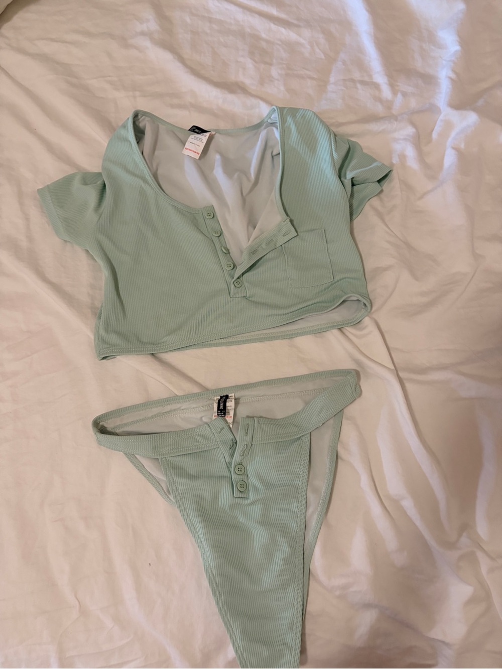 Mint bathing suit